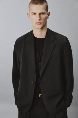 BLAZER FLUIDA RELAXED FIT / Negro - Zara фото 5