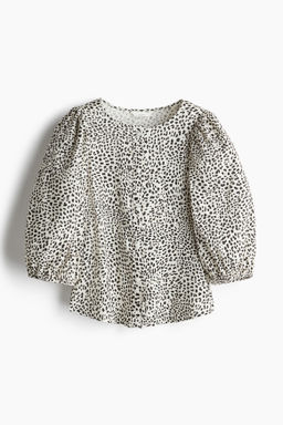 Blusa en mezcla de lino - H&m фото 3
