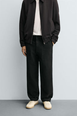 TWILL STRAIGHT-LEG TROUSERS - Zara фото 2