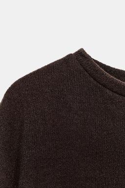 TOP R?STICO MANGA CORTA / Marr?n oscuro - Zara фото 8