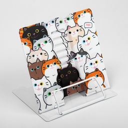 Подставка для книг «Котики», 15.2×18 см