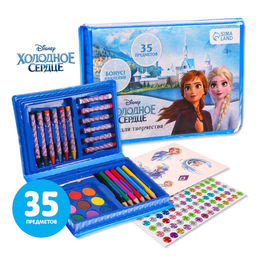 Набор для творчества, 35 предметов, Анна и Эльза, Холодное сердце