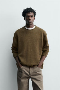 100% WOOL ROLLED EDGE SWEATER - Zara фото 2