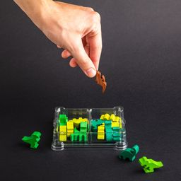 Пластиковая коробочка UniqTraySystem Token TWO (2 секции) прозрачный