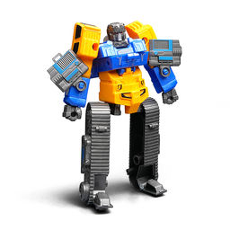 Робот трансформирующийся в экскаватор, в коробке