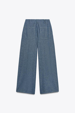 ZW COLLECTION RELAXED TROUSERS - Zara фото 7