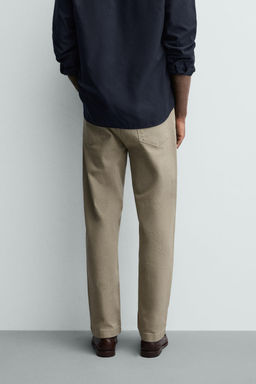 PANTAL?N STRAIGHT FIT / Khaki claro - Zara фото 11