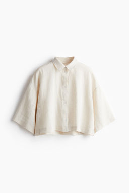 Camisa boxy de lino - H&m фото 2
