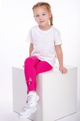 Лосины из футера двухнитки с начесом для девочки Bonito  фото 11