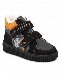 Ботинки детские Tapiboo КАИР терракот/принт-схема  фото 3