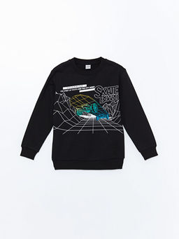 Bisiklet Yaka Erkek ?ocuk Sweatshirt