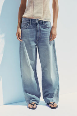 TRF BAGGY BALLOON MID-WAIST JEANS - Zara фото 13