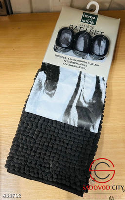 Шторы для ванной и коврик для ванной комнаты с 3D эффектом