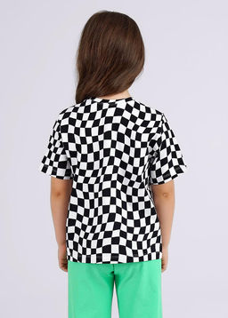 Футболка дев. (ЧЗ) белый/черный 846584/77гн - Clever wear фото 2