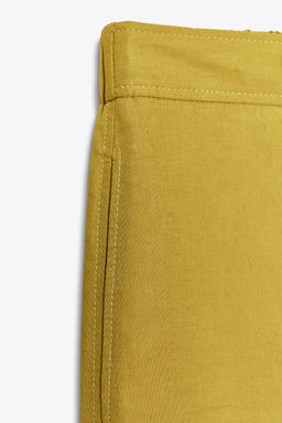 STRAIGHT-LEG LINEN BLEND TROUSERS - Zara фото 12