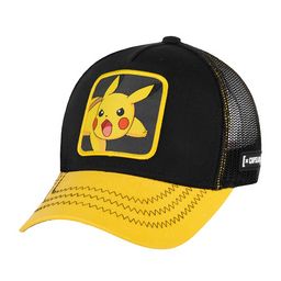 Детская бейсболка CAPSLAB арт. CL/PKM2/3/PIK6 Junior Pokemon Pikachu (черный / желтый)
