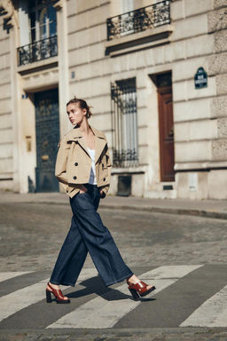 SHORT HOODED TRENCH COAT - Zara фото 4