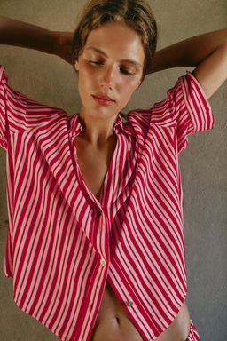 CAMISA FLUIDA RAYAS / Multicolor