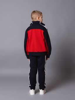 Спортивный костюм К036 Красный-Темно-Синий от фабрики Спортсоло