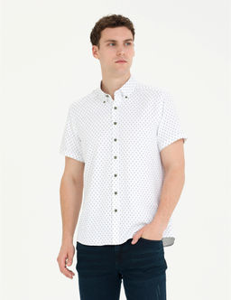 Haki Slim Fit K_sa Kollu G_mlek - Pierre cardin фото 3