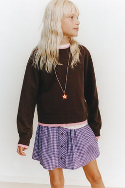 DOUBLE LAYER TRIM KNIT SWEATER - Zara фото 5