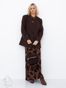 Сумка женская кожаная 8273-2PEF coffee Polina&Eiterou