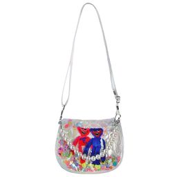 Сумка детская на клапане, 6х12х16 см, регулируемый ремень, белый МИКС - Simaland фото 8