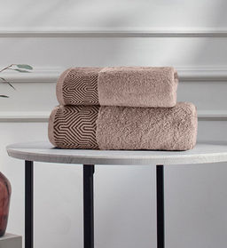 -10% Полотенце Калипсо 70х140 см Бежевый - Ecotex фото 4