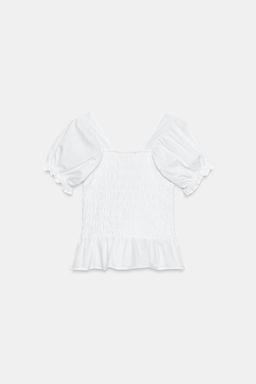 TOP COMBINADO FRUNCES / Blanco