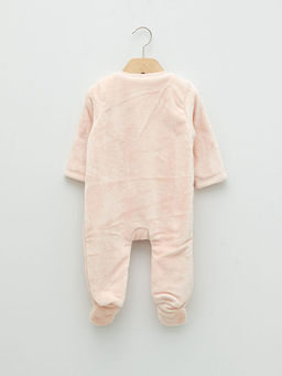 Bisiklet Yaka Uzun Kollu Nak?? Detayl? Pel?? K?z Bebek Fermuarl? Tulum - Waikiki фото 2