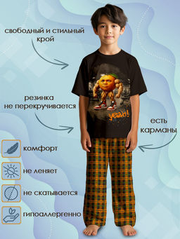 Пижама "Дин-Дин",шоколадный