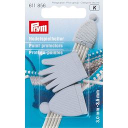 Для вязания PRYM 611856 колпачки-держатели для спиц пластик 2 шт для 3.0 и 3.5 мм