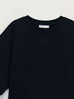 Базовая футболка оверсайз из хлопка / Zarina фото 10