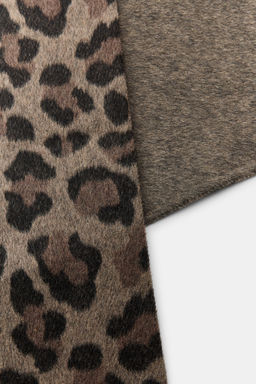 ANIMAL PRINT WOOL BANDANA - Zara фото 3