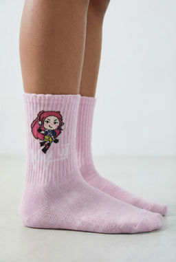 PACK TRES CALCETINES MEDIO KPOP DEMON HUNTERS NETFLIX  / Malva