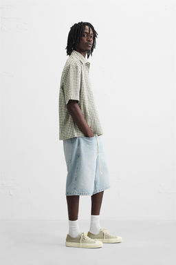 BAGGY FIT DENIM BERMUDA SHORTS - Zara фото 4