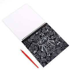 Блокнот гравюра-раскраска 19х19см Животные - Школа талантов фото 5