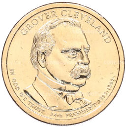 Монета 1 доллар 2012 года (Р) США 24-й президент США Гровер Кливленд