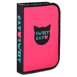 Пенал школьный Феникс+, арт.62027/ 24 КОТОСЛАДОСТИ (без наполнения, 13.3x20x3.5 см, полиэстер, молни