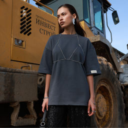 Футболка женская MIST Base, графит, размер 50