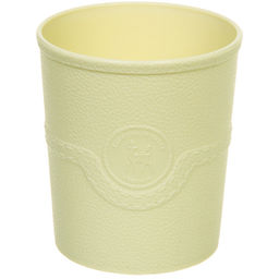 Корзинка - стакан для хранения "ОКСФОРД", цвет молочный, d-9/10см (имитация под кожу, пластик АВС)