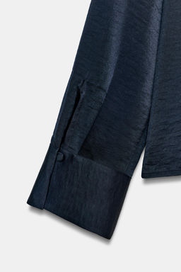 SATIN SHIRT WITH VENT - Zara фото 6