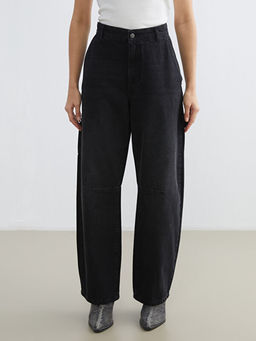 Barrel Fit Kad?n Jean Pantolon