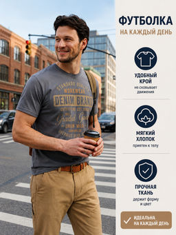 Футболка мужская арт. 02285/Brand