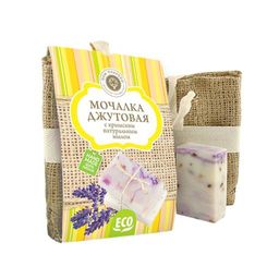 Мочалка джутовая с крымским натуральным мылом ЛАВАНДА - Мануфактура дом природы фото 2