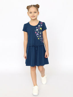 CRB wear/CSKG 63765-41-395 Платье для девочки,темно-синий/Ex.Cherubino фото 6