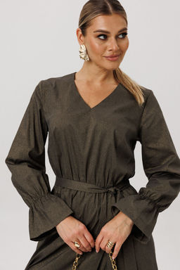 Платье ANELLI 1745 золотые струны  фото 10