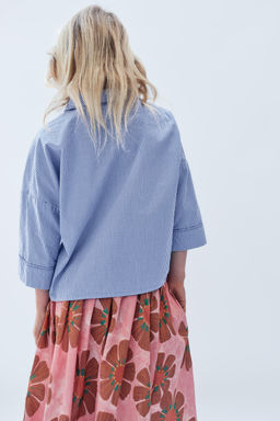 6-14 A?OS/ CAMISA CUADRO VICHY LIMITED EDITION / Azul - Zara фото 7