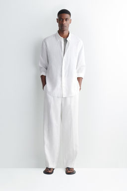 CAMISA DE LINO RELAXED FIT - H&m фото 8
