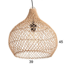 Светильник потолочный из ротанга «Йоги», 1×120 Вт, Е27, 40×40×40 см